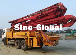 ديزل مستعملة بوتزميستر Concrete Pump Pump 37M 4 فقاعة 287KW قوة