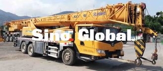 رافعة يدوية ثانية XCMG 25 طن ، تستخدم رافعات محمولة على شاحنة بقطر 21 متر