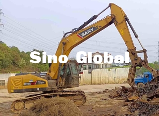 ساني SY215C تستخدم حفارة مجنزرة 128kw / 2000rpm قوة المحرك