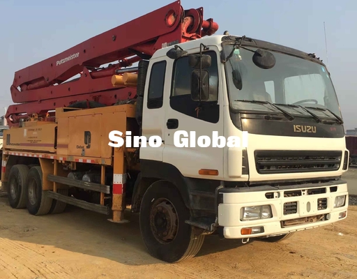 ديزل مستعملة بوتزميستر Concrete Pump Pump 37M 4 فقاعة 287KW قوة