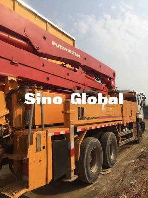 ديزل مستعملة بوتزميستر Concrete Pump Pump 37M 4 فقاعة 287KW قوة