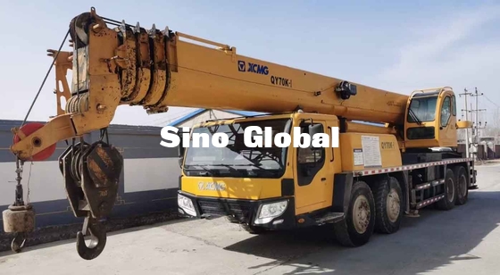 مستعملة XCMG شاحنة كرين 70 طن سعة 60 متر ارتفاع الرفع QY70K-I
