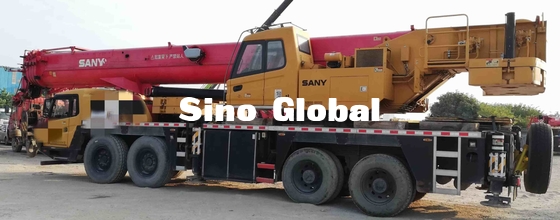 ساني STC1000 مستعملة شاحنة كرين 100 طن 350kw / 1800 Rpm الطاقة المقدرة