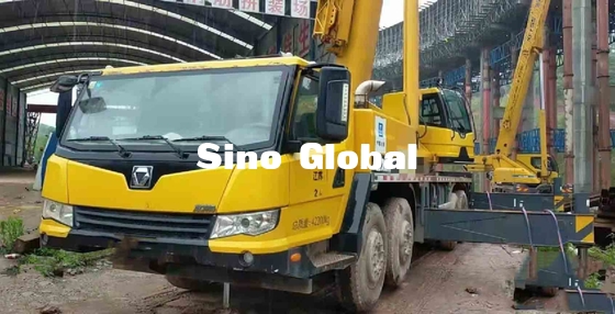 50 طن مستعملة شاحنة كرين XCMG QY50KA 40 لتر استهلاك الزيت لكل 100 كيلومتر