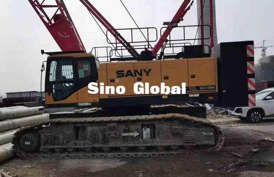 ساني SCC1000A رافعة مجنزرة 100 طن بطول 13 م 64 م