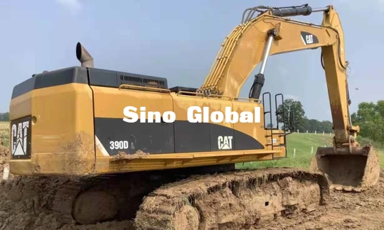 390KW مستعملة حفارات زحافة Caterpillar 390D 1240L سعة خزان الوقود