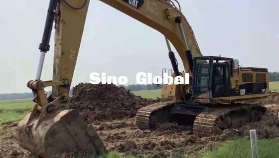 390KW مستعملة حفارات زحافة Caterpillar 390D 1240L سعة خزان الوقود