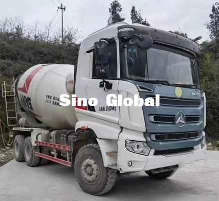12M³ مستعملة شاحنة خلط الخرسانة ساني SY312C-6W 257 KW الطاقة المقدرة