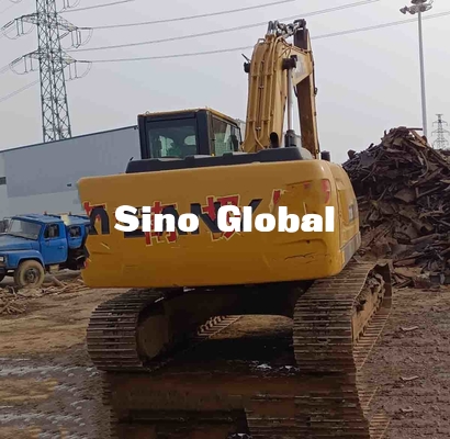 ساني SY215C تستخدم حفارة مجنزرة 128kw / 2000rpm قوة المحرك