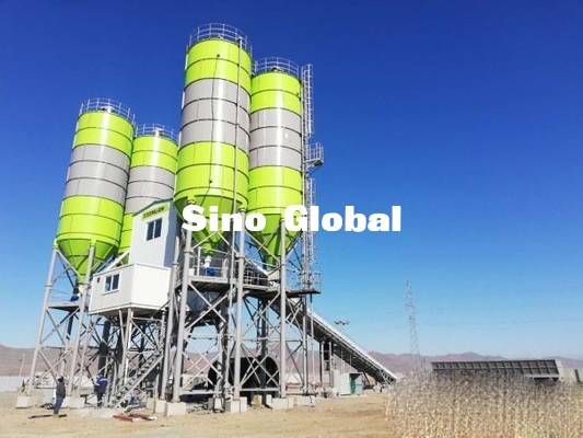 زومليون العلامة التجارية HZS60P محطة الخلط مع الطاقة المثبتة 100KW